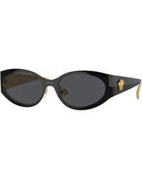 Versace - Ve2263 143387 Sunglasses Metal Round Normal - Lyst