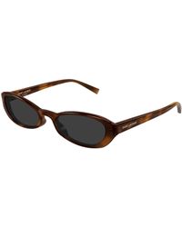 Saint Laurent - Sl 871 Sue 004 Sunglasses Acetate Round - Lyst