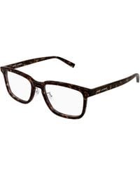 Saint Laurent - Sl 916/F 002 Optical Frames Acetate Transparent Squared - Lyst