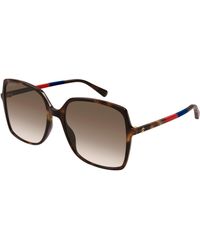 Gucci - Gg0544S 008 Sunglasses Acetate Squared - Lyst