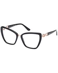 Guess - Gu50180 001 Optical Frames Acetate Cat Eye Normal - Lyst
