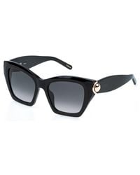 Furla - Sfu979 700 Sunglasses Acetate Smoke Squared Normal Nuanced - Lyst