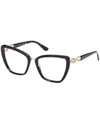 Guess - Gu50180 001 Optical Frames Acetate Cat Eye Normal - Lyst