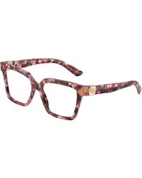 Dolce & Gabbana - Dg3395 3440 Optical Frames Acetate Transparent Squared Normal - Lyst