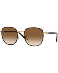 Persol - Po1015Sj 112651 Sunglasses Metal Geometric Normal Shaded - Lyst
