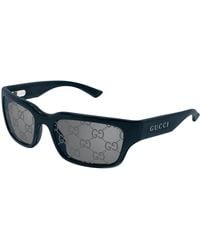 Gucci - Gg2240S 008 Sunglasses Injected Squared Mirrored - Lyst