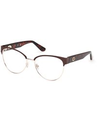 Guess - Gu50382 49 Optical Frames Metal Round Normal - Lyst