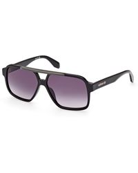 adidas - Or0066 01B Sunglasses Acetate Geometric Normal Shaded - Lyst