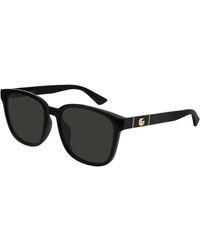 Gucci - Gg0637Sk 001 Sunglasses Injected Squared Normal - Lyst