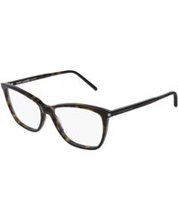 Saint Laurent - Sl 259 002 Optical Frames Acetate Squared - Lyst