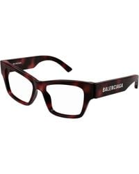 Balenciaga - Bb0378O 002 Optical Frames Acetate Transparent Cat Eye - Lyst