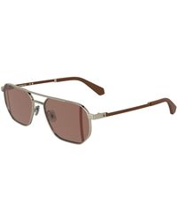 Calvin Klein - Ckj25202S 718 Sunglasses Metal Squared Normal - Lyst