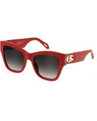 Just Cavalli - Sjc037 06Xx Sunglasses Acetate Butterfly Normal Shaded - Lyst