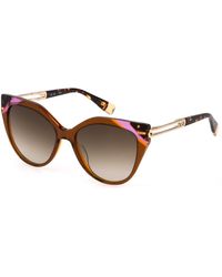 Furla - Sfu683 06X5 Sunglasses Acetate Butterfly Normal Shaded - Lyst