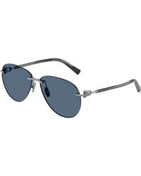 Tiffany & Co. - Tf3124 600380 Sunglasses Metal Pilot Normal - Lyst