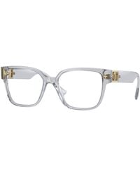 Versace - Ve3329B 5305 Optical Frames Acetate Transparent Squared Normal - Lyst