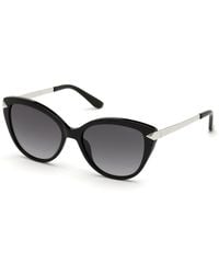 Guess - Gu7658 01C Sunglasses Injected Smoke Cat Eye Normal - Lyst