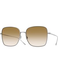 Oliver Peoples - Ov1348T Noralee 5036 Optical Frames Titanium Pillow Normal - Lyst