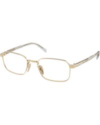 Prada - Pr C50Vd Zvn1O1 Optical Frames Metal Pillow Normal - Lyst