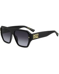 DSquared² - D2 0128/S 807/9O Sunglasses Acetate Squared Normal Shaded - Lyst