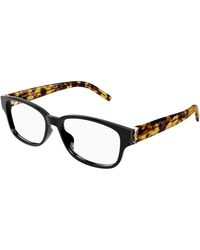 Saint Laurent - Sl M149 010 Optical Frames Acetate Transparent Squared - Lyst