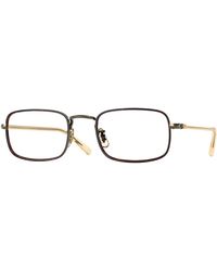 Oliver Peoples - Ov1366T Brymer 5284 Optical Frames Titanium Transparent Squared Normal - Lyst