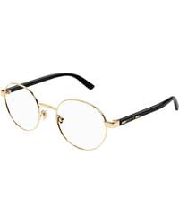 Gucci - Gg1585O 001 Optical Frames Metal Transparent Round - Lyst