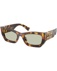 Miu Miu - Mu 09Ws 14L50O Sunglasses Acetate Squared Normal - Lyst