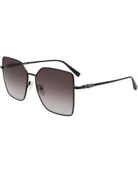 Longchamp - Lo173S 001 Sunglasses Metal Butterfly Normal Normal - Lyst