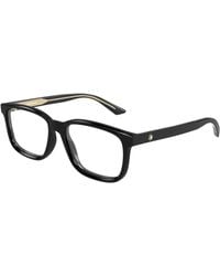 Montblanc - Mb0452O 003 Optical Frames Acetate Transparent Squared - Lyst