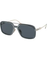 Prada - Pr 57Zs 19F09T Sunglasses Metal Pillow Normal - Lyst