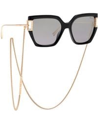 Chopard - Ikch378 Blkx Sunglasses Acetate Smoke Geometric Anti-Glare Shaded - Lyst