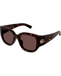 Gucci - Gg1599Sa 002 Sunglasses Injected Round - Lyst
