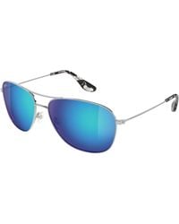 Maui Jim - Mj0247S 001 Occhiali Da Sole Titanio Blu Squadrata - Lyst