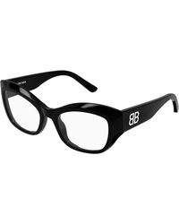 Balenciaga - Bb0398O 001 Optical Frames Acetate Transparent Butterfly - Lyst