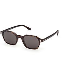 Tom Ford - Ft1301 Joey-02 52A Sunglasses Acetate Smoke Geometric Normal - Lyst