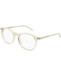 Saint Laurent - Sl 106 026 Optical Frames Acetate Transparent Round - Lyst