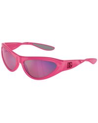 Dolce & Gabbana - Dg6190 30984X Sunglasses Injected Cat Eye Mirrored Mirror - Lyst