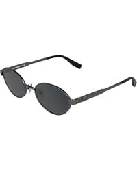 KARL LAGERFELD - Kl366S 021 Sunglasses Metal Smoke Round Normal - Lyst