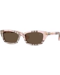 Burberry - Be4488 422173 Sunglasses Acetate Squared Normal - Lyst