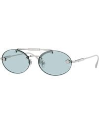 Versace - Ve2295 1000/1 Sunglasses Metal Round Normal - Lyst
