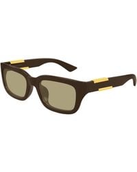 Bottega Veneta - Bv1453Sa 004 Sunglasses Bio-Injected Squared - Lyst