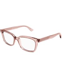 McQueen - Am0464O 003 Optical Frames Acetate Transparent Squared - Lyst