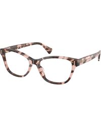 Ralph Lauren - Ra7195U 6058 Optical Frames Acetate Transparent Squared Normal - Lyst