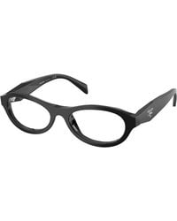Prada - Pr D18V 16K1O1 Optical Frames Acetate Transparent Round Normal - Lyst
