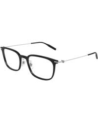 Montblanc - Mb0100O 010 Optical Frames Injected Transparent Squared - Lyst