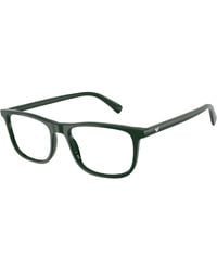 Emporio Armani - Ea3287 6173 Optical Frames Acetate Transparent Pillow Normal - Lyst