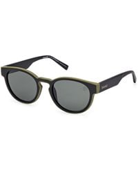 Timberland - Tb00026 02R Sunglasses Injected Round Polarized - Lyst