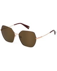 Furla - Sfu739 0F97 Sunglasses Metal Geometric Normal - Lyst