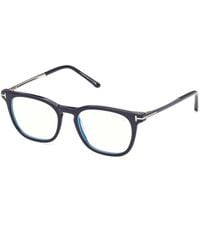 Tom Ford - Ft6184-B 90 Optical Frames Acetate Squared Normal - Lyst